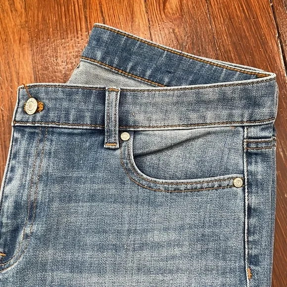 Talbots Flawless Floral Embroidery Girlfriend Jeans - Picture 5 of 8